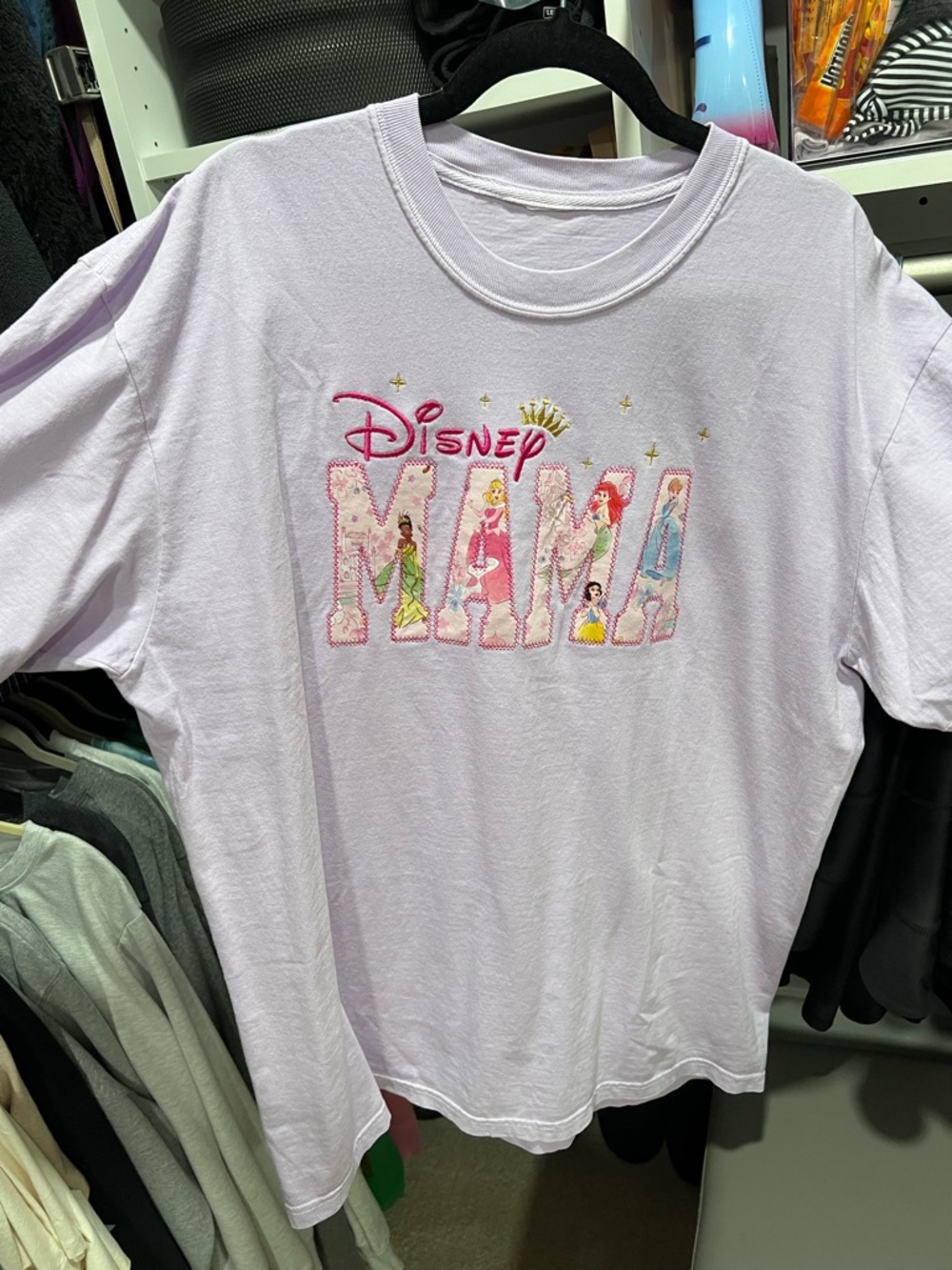 Comfort Colors Women’s Little Sleepies Princess Garden MAMA Princess TShirt XL - Picture 2 of 2